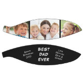 最高のパパパーソナライズされた黒 バスケットボール (パネル)