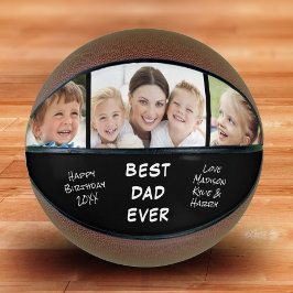 最高のパパパーソナライズされた黒 バスケットボール