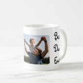 最高のパパパーソナライズされた1枚 コーヒーマグカップ (正面右)