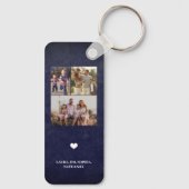 最高のパパパーソナライズされた5枚 キーホルダー (裏面)