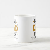 最高のパパパーソナライズされた コーヒーマグカップ (中央)