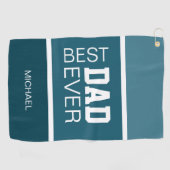 最高のパパパーソナライズされた ゴルフタオル (横)