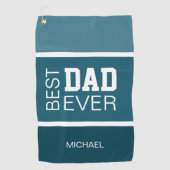 最高のパパパーソナライズされた ゴルフタオル (正面)