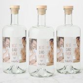 最高のパパパーソナライズされたEver リキュールボトルラベル (ボトル)