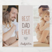 最高のパパパーソナライズされたEver リキュールボトルラベル (シングルラベル)