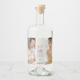 最高のパパパーソナライズされたEver リキュールボトルラベル
