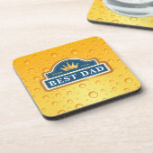 最高のパパビールラベル コースター (左側)