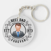 最高のパパフォーエバー誕生日ギフト キーホルダー (裏面)
