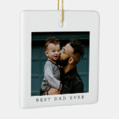最高のパパフルフォトパーソナライズされた セラミックオーナメント (右)