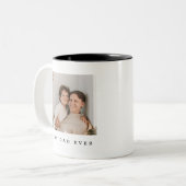 最高のパパフルフォトパーソナライズされた ツートーンマグカップ (正面左)