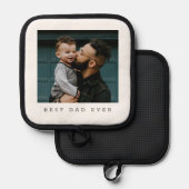 最高のパパフルフォトパーソナライズされた 鍋敷き (正面/裏面)