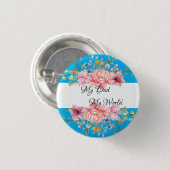 最高のパパフローラ 缶バッジ (正面&裏面)