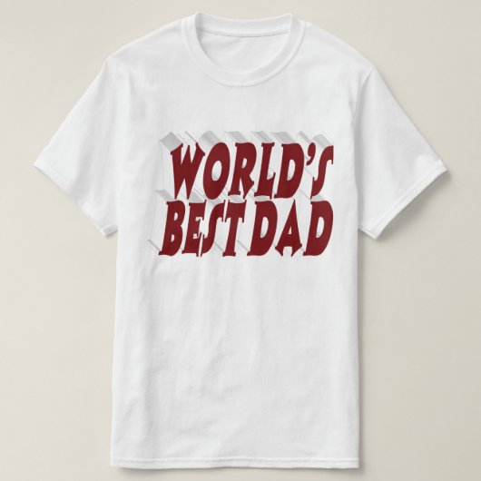 最高のパパブルゴーニュ3d文字 tシャツ (デザイン正面)