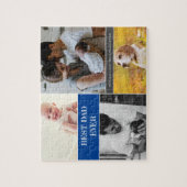 最高のパパブルーカスタムフォトコラージュ ジグソーパズル (縦)