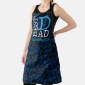 最高のパパブルーカモフラージュ名パーソナライズされた エプロン (インサイチュ)