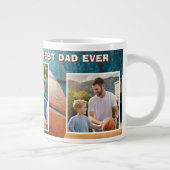 最高のパパボール3フォトコラージュ父 ジャンボコーヒーマグカップ (右)