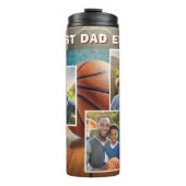 最高のパパボール3フォトコラージュ父 タンブラー (正面)