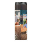 最高のパパボール3フォトコラージュ父 タンブラー (裏面)