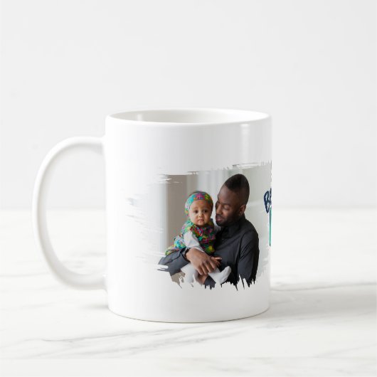 最高のパパマグ父の日の贈り物と写真 コーヒーマグカップ (左)