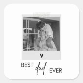 最高のパパミニマル写真 スクエアシール (正面)