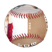 最高のパパメタリック父の日2フォトコラージュ 野球ボール (正面)