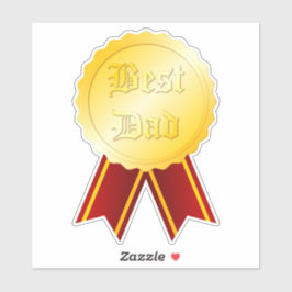 最高のパパメダルのリボン父の日 シール