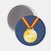 最高のパパメダル父の日 マグネット (正面/裏面)