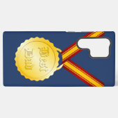 最高のパパメダル父の日 SAMSUNG GALAXYケース (裏面横)