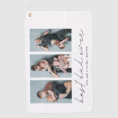 最高のパパモダンエバー写真 ゴルフタオル (正面)