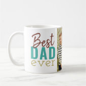 最高のパパモダンタイポグラフィと写真 コーヒーマグカップ (左)