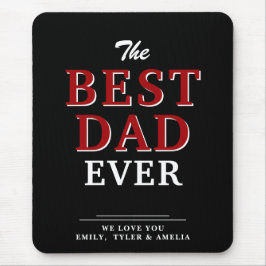 最高のパパモダンタイポグラフィ父の日 マウスパッド