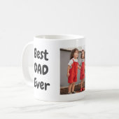 最高のパパモダン写真シンプル父の日 コーヒーマグカップ (正面左)