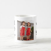 最高のパパモダン写真シンプル父の日 コーヒーマグカップ (中央)