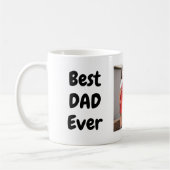 最高のパパモダン写真シンプル父の日 コーヒーマグカップ (左)