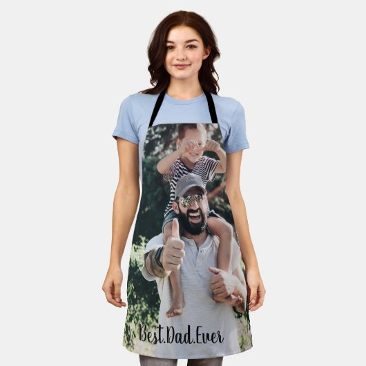 最高のパパモダンEver Photo Collage エプロン (着用した状態)