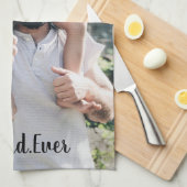 最高のパパモダンEver Photo Collage キッチンタオル (四つ折り)