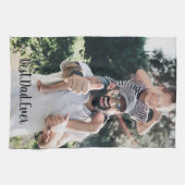 最高のパパモダンEver Photo Collage キッチンタオル (横)