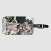 最高のパパモダンEver Photo Collage ラゲッジタグ (正面横)