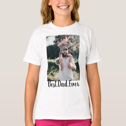 最高のパパモダンEver Photo Collage Tシャツ (正面)