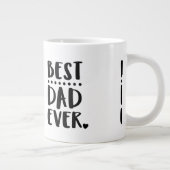 最高のパパユニークの日 ジャンボコーヒーマグカップ (右)