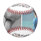 最高のパパリボン父の日フォトコラージュ 野球ボール (正面)