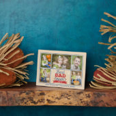 最高のパパレトロ写真コラージュ父の日 フォトプラーク (側面)