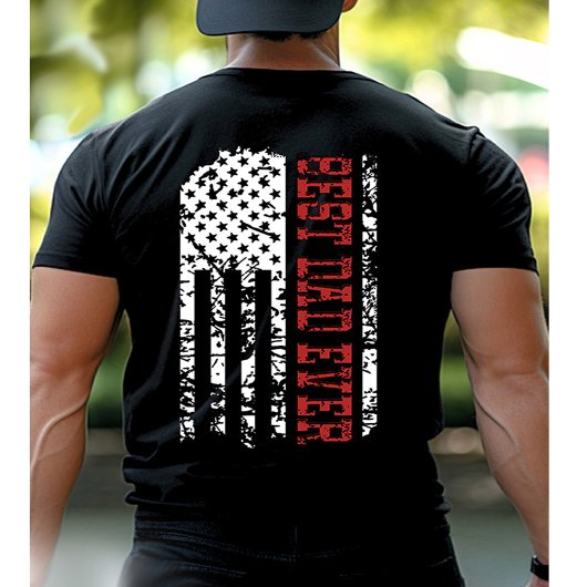 最高のパパヴィンテージフラッグ父のデイシャツ Tシャツ