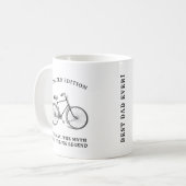 最高のパパヴィンテージ自転車 コーヒーマグカップ (正面左)
