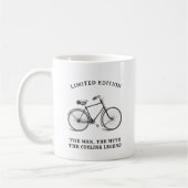 最高のパパヴィンテージ自転車 コーヒーマグカップ (左)