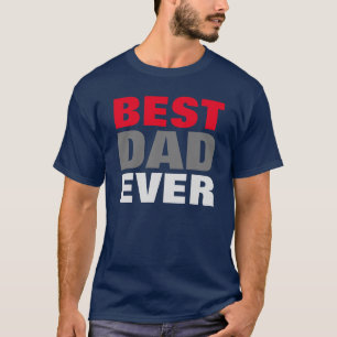最高のパパーエバーネイビーブルーファーザーズデイギフト Tシャツ