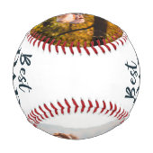 最高のパパーエバーネイビーブルーファーダーズデイ野球 野球ボール (裏面)