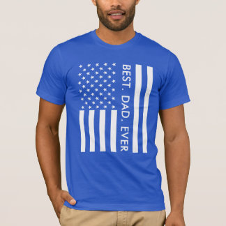 最高のパパータイポグラフィフラッグファーザーズ・デイ Tシャツ