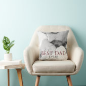 最高のパパータイポグラフィ父の日写真 クッション (椅子)