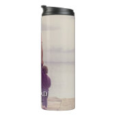 最高のパパータイポグラフィ父の日写真 タンブラー (回転右)